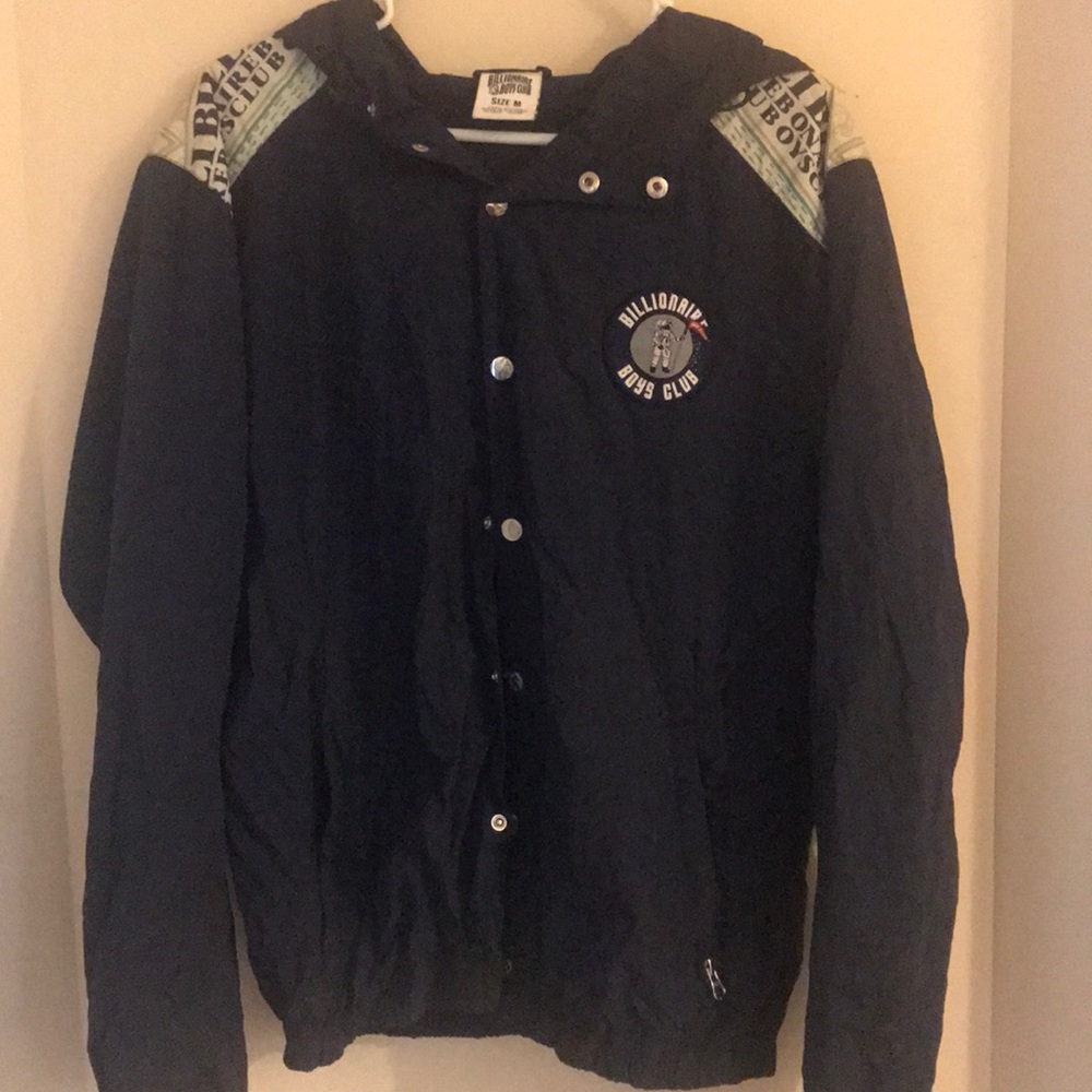 Billionaire boys club windbreaker in dark Blue